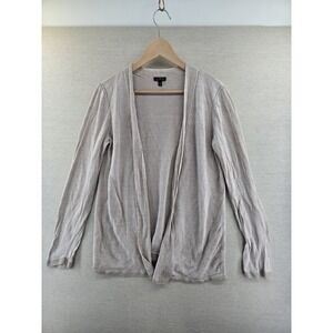 Talbots Women's Cardigan Open Front linen Sweater Medium M